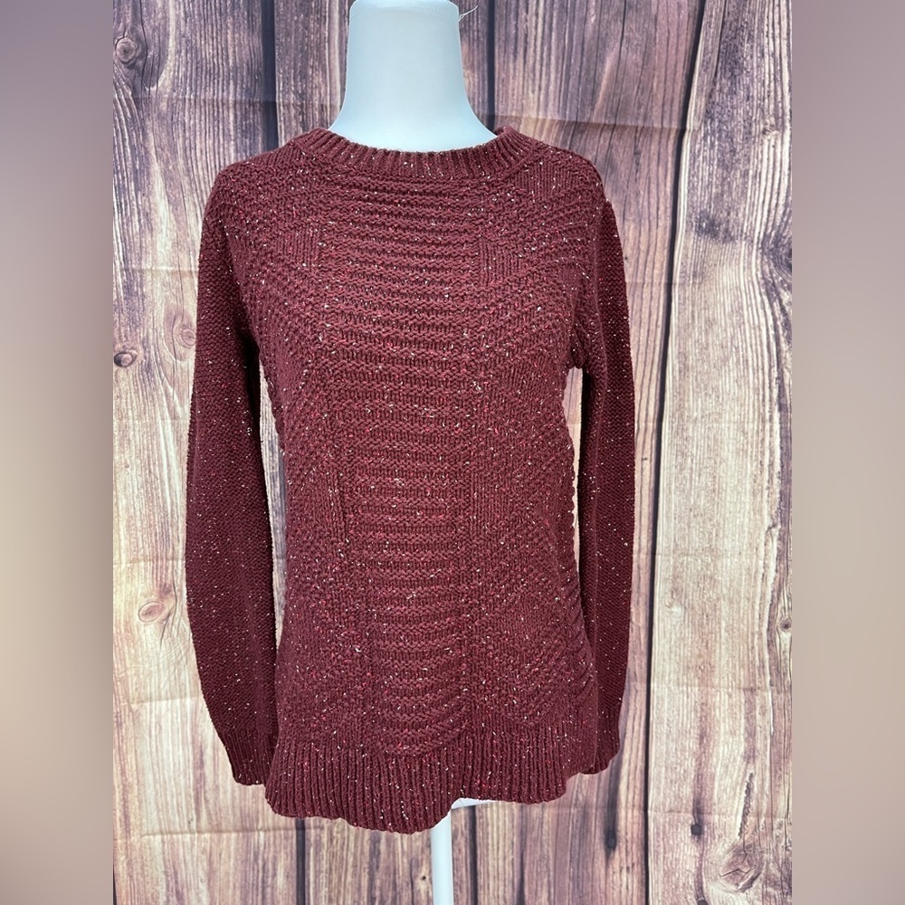 Hollister cotton wool blend long sleeve crew neck sweater women’s size S - Picture 1 of 16